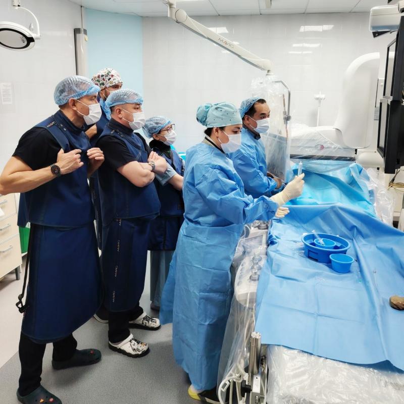 Павлодар облыстық кардиологиялық орталығында дәрігерлерге арналған шеберлік сабағы өтті